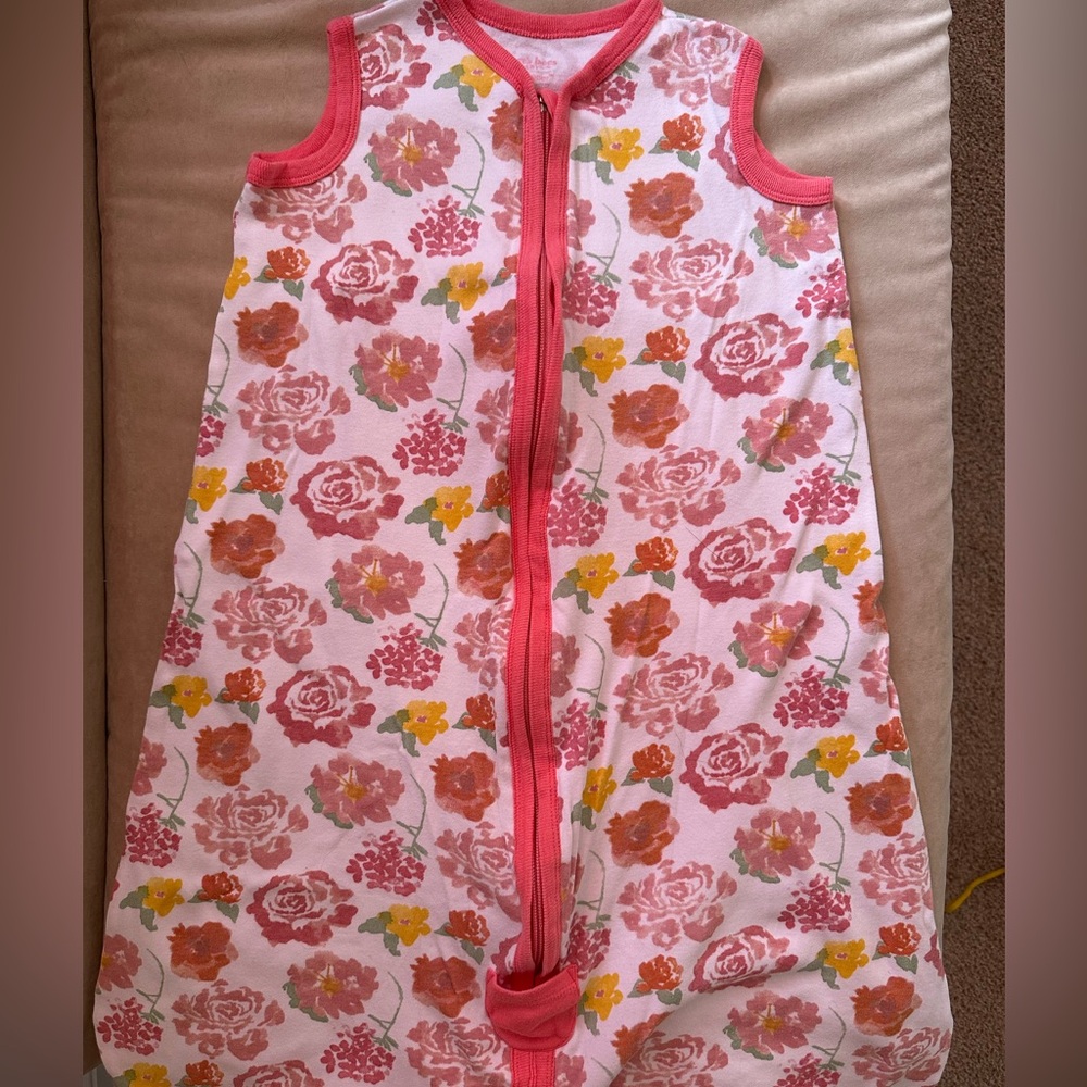 Burt's Bees Baby Floral Sleep Sack - Pink and Yellow